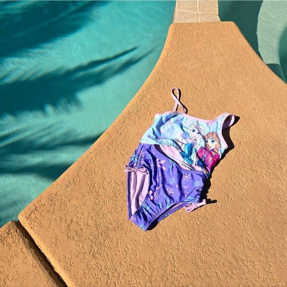 Disney's Frozen one-piece cutout tie back swimsuit - Picture 2 of 16